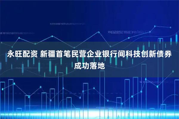 永旺配资 新疆首笔民营企业银行间科技创新债券成功落地